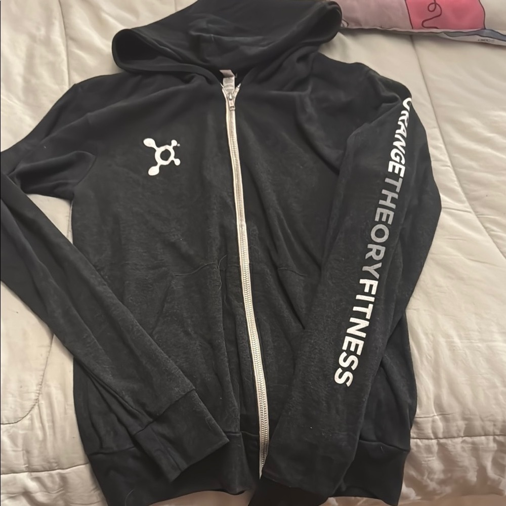 Orangetheory Fitness Black Zip-Up Hoodie